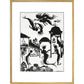 The Little Mermaid print in gold frame