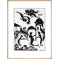 The Little Mermaid print in natural frame