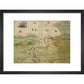 Map of Falmouth Haven print in black frame