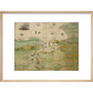 Map of Falmouth Haven print in natural frame