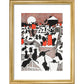 A black cat holiday print