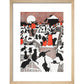 A black cat holiday print