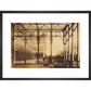 The open Colonnade at the Crystal Palace print in black frame