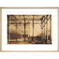 The open Colonnade at the Crystal Palace print in natural frame