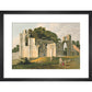 View of the Ruins of St Mary's Abbey print in black frame