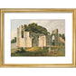 View of the Ruins of St Mary's Abbey print in gold frame