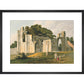 View of the Ruins of St Mary's Abbey print in black frame