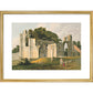 View of the Ruins of St Mary's Abbey print in gold frame