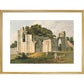 View of the Ruins of St Mary's Abbey print in gold frame