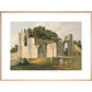 View of the Ruins of St Mary's Abbey print in natural frame