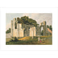 View of the Ruins of St Mary's Abbey print unframed