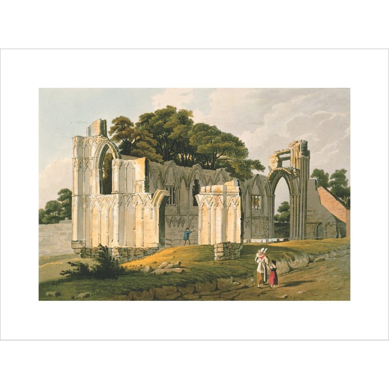 View of the Ruins of St Mary's Abbey print