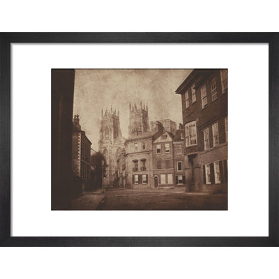 York Minster from Lop Lane print in black frame