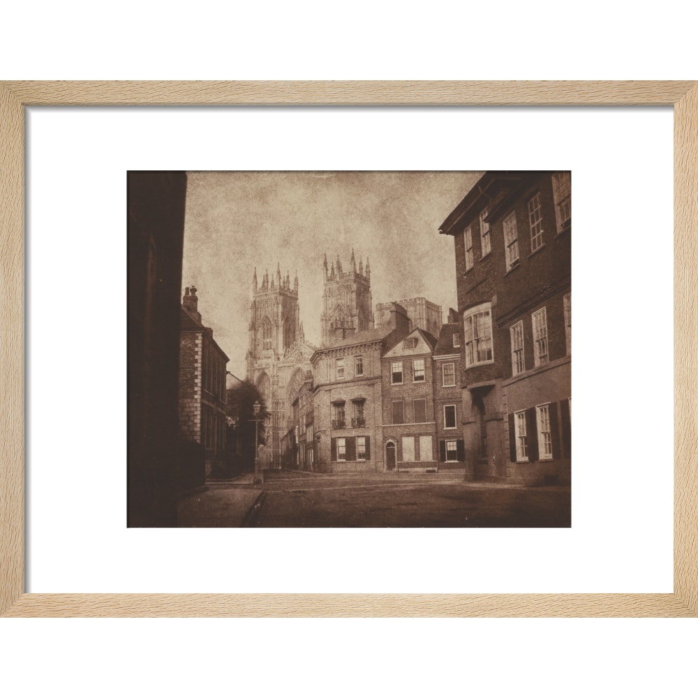 York Minster from Lop Lane print in natural frame