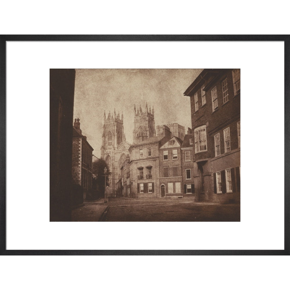 York Minster from Lop Lane print in black frame