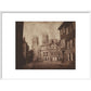 York Minster from Lop Lane print in white frame