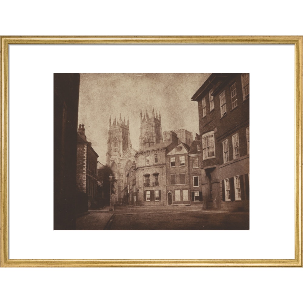 York Minster from Lop Lane print in gold frame