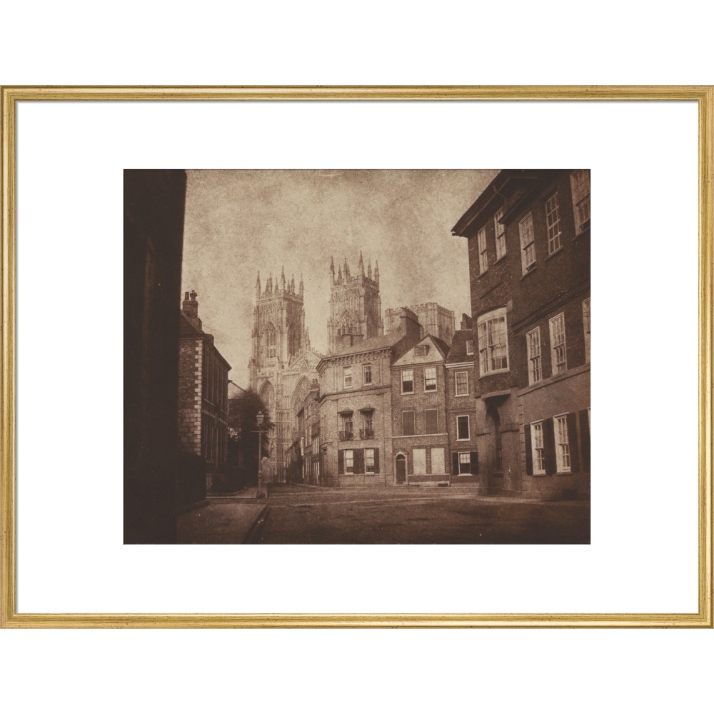 York Minster from Lop Lane print in gold frame