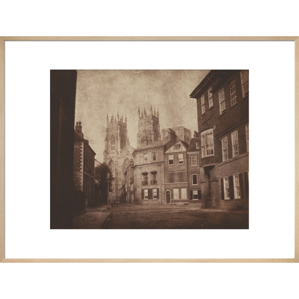 York Minster from Lop Lane print in natural frame