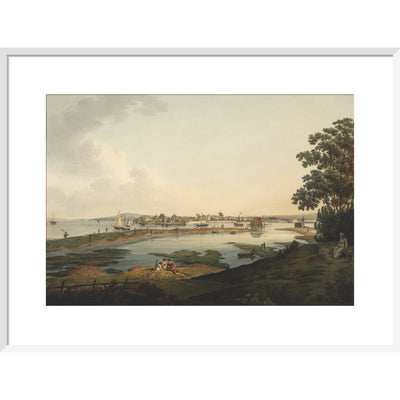 Yarmouth print in white frame
