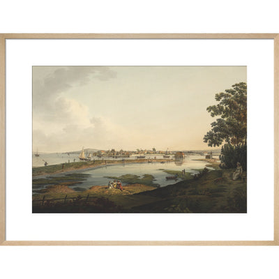 Yarmouth print in natural frame