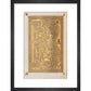 Decorated letter 'B' print in black frame