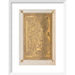 Decorated letter 'B' print in white frame