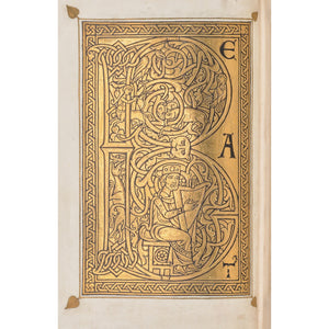 Decorated letter 'B' print