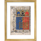 Frontispiece to Letter to King Richard print in gold frame