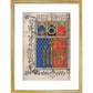 Frontispiece to Letter to King Richard print in gold frame
