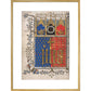 Frontispiece to Letter to King Richard print in gold frame