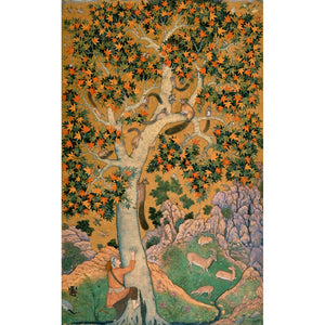 Squirrels in a plane tree print