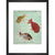 Long-Tsing-Yu trio of fish print in black frame