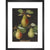 Pears print in black frame