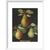 Pears print in white frame