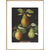 Pears print in natural frame