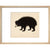 Sloth Bear print in natural frame