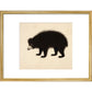 Sloth Bear print in gold frame