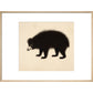 Sloth Bear print in natural frame