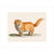 A ginger cat print unframed