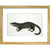 Otter Civet print in gold frame