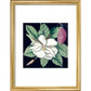Magnolia print in gold frame