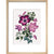 Clematis print in natural frame