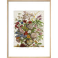 Flowers in a vase print in natural frame