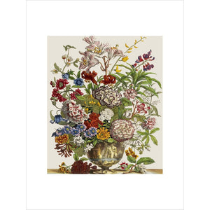 Flowers in a vase print unframed