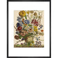 Flowers in a vase print in black frame