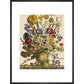 Flowers in a vase print in black frame