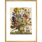 Flowers in a vase print in gold frame
