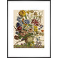 Flowers in a vase print in black frame