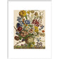 Flowers in a vase print in white frame
